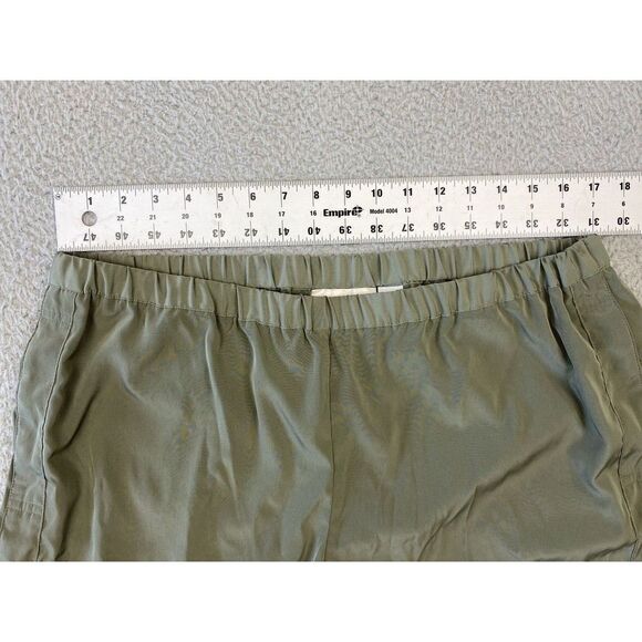 Chicos Joggers Womens 2.5/14 Pull‎ On Pants Green Ruched - Picture 5 of 9